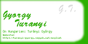 gyorgy turanyi business card